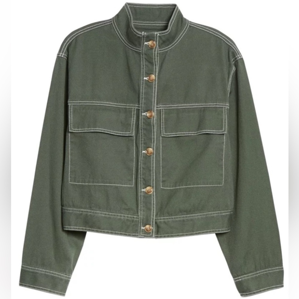 TEN SIXTY SHERMAN Green Utility Jacket